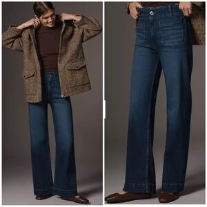 NWOT Maeve Colette full length wide leg jeans